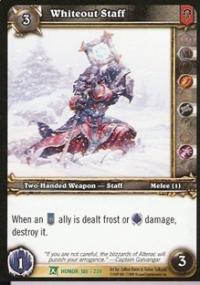 warcraft tcg fields of honor whiteout staff