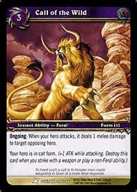 warcraft tcg fires of outland call of the wild