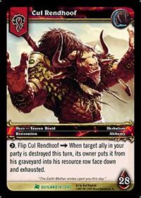 warcraft tcg fires of outland cul rendhoof