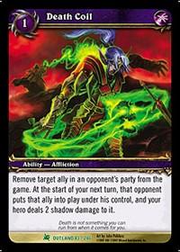 warcraft tcg fires of outland death coil