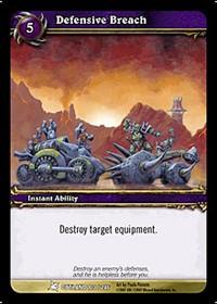 warcraft tcg fires of outland defensive breach