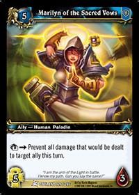 warcraft tcg fires of outland marilyn of the sacred vows
