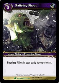 warcraft tcg fires of outland rallying shout