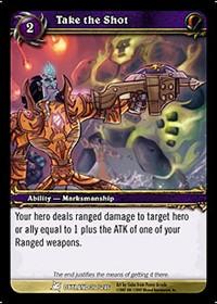 warcraft tcg fires of outland take the shot