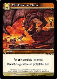 warcraft tcg fires of outland the flawless flame
