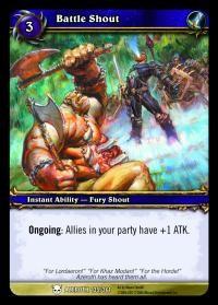 warcraft tcg heroes of azeroth battle shout