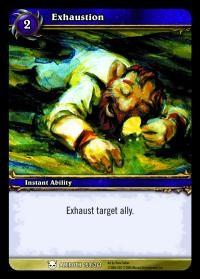 warcraft tcg heroes of azeroth exhaustion