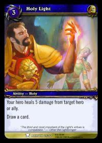warcraft tcg heroes of azeroth holy light