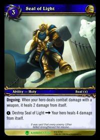 warcraft tcg heroes of azeroth seal of light