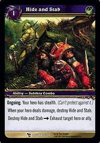 warcraft tcg march of legion hide and stab