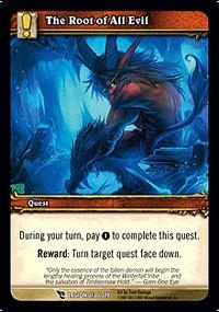 warcraft tcg march of legion the root of all evil