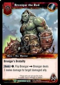warcraft tcg war of the ancients broxigar the red alternate