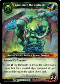 warcraft tcg war of the ancients mannoroth the destructor alternate