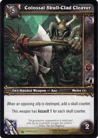 warcraft tcg wrathgate colossal skull clad cleaver