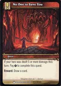 warcraft tcg wrathgate no one to save you