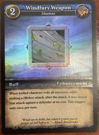 wow minis promotional windfury weapon foil