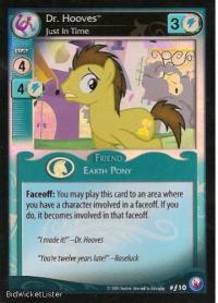 my little pony canterlot nights dr hooves just in time foil