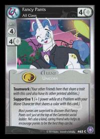 my little pony the crystal games fancy pants all class foil