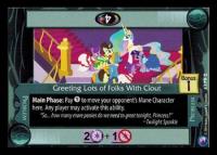 my little pony canterlot nights greeting lots of folks with clout