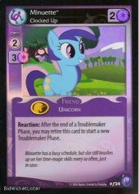 my little pony canterlot nights minuette clocked up foil
