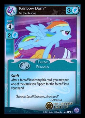 Rainbow Dash, To the Rescue (Pre-release Stamp)