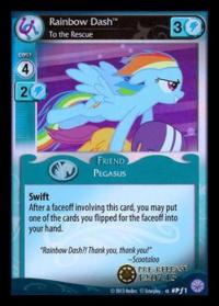 my little pony mlp promos rainbow dash to the rescue pre release stamp