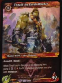 warcraft tcg foil and promo cards thrall the earth warder foil
